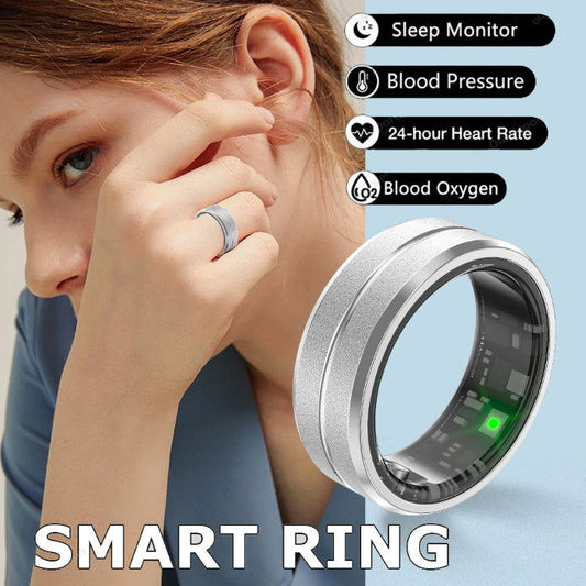 2024 Smart Ring For Men Women Heart Rate Blood Oxygen Monitoring Multi Sports Modes IP68 Waterproof Smart Rings For Android IOS - DigiVirt