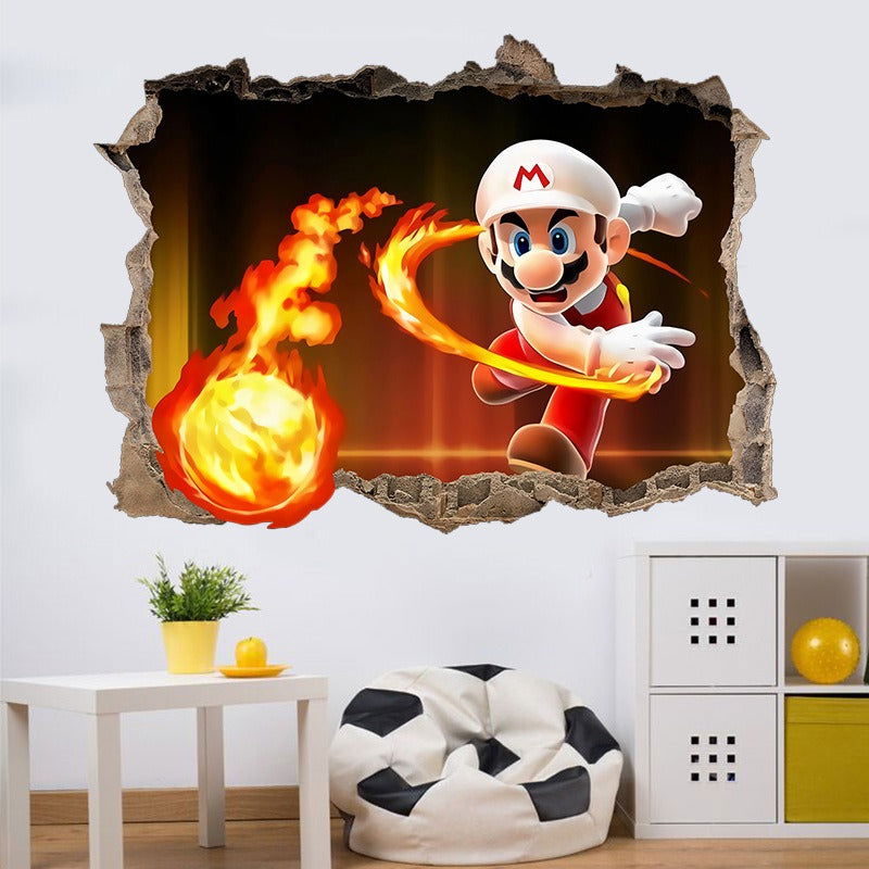 3D Wall Piercing Mary Full Staff Wall Stickers Living Room Bedroom Kindergarten Decoration Background Wall - DigiVirt