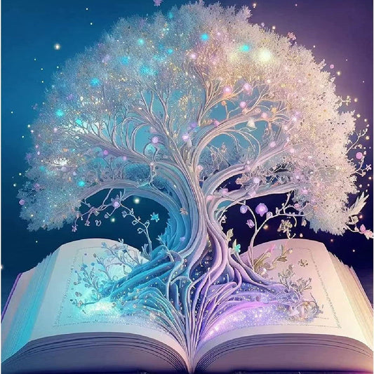 5d Diamond Painting Full Diamond DIY Round Diamond Life Tree Diamond Embroidery Hanging Painting Diamond Sticker Living Room Decorative Painting - DigiVirt