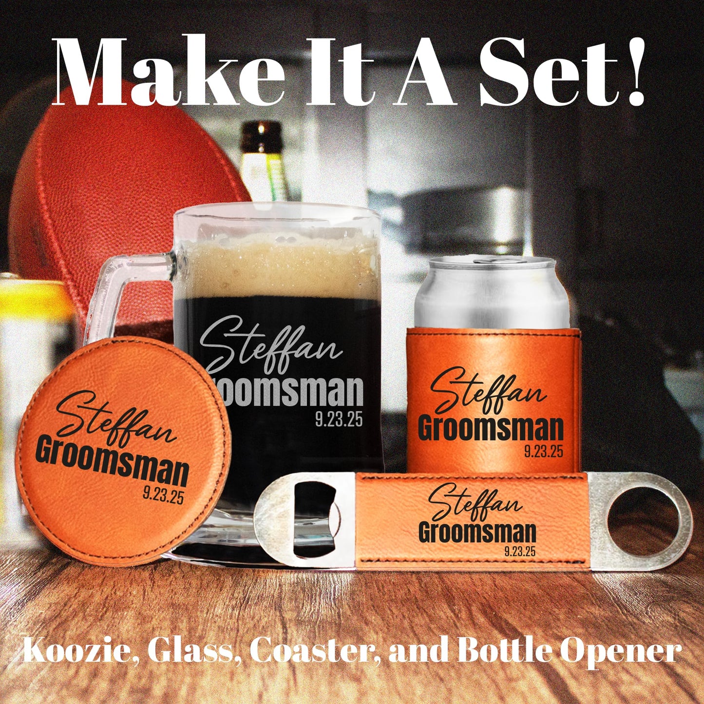 Groomsman Design Glasses - Personalized Engraved Beer Glass, Whiskey Glass, Beer Mug, Groomsmen Gift, Custom Best Man Gift, Groomsmen Glass, Wedding Party Gifts (Whiskey Glass, Victory)