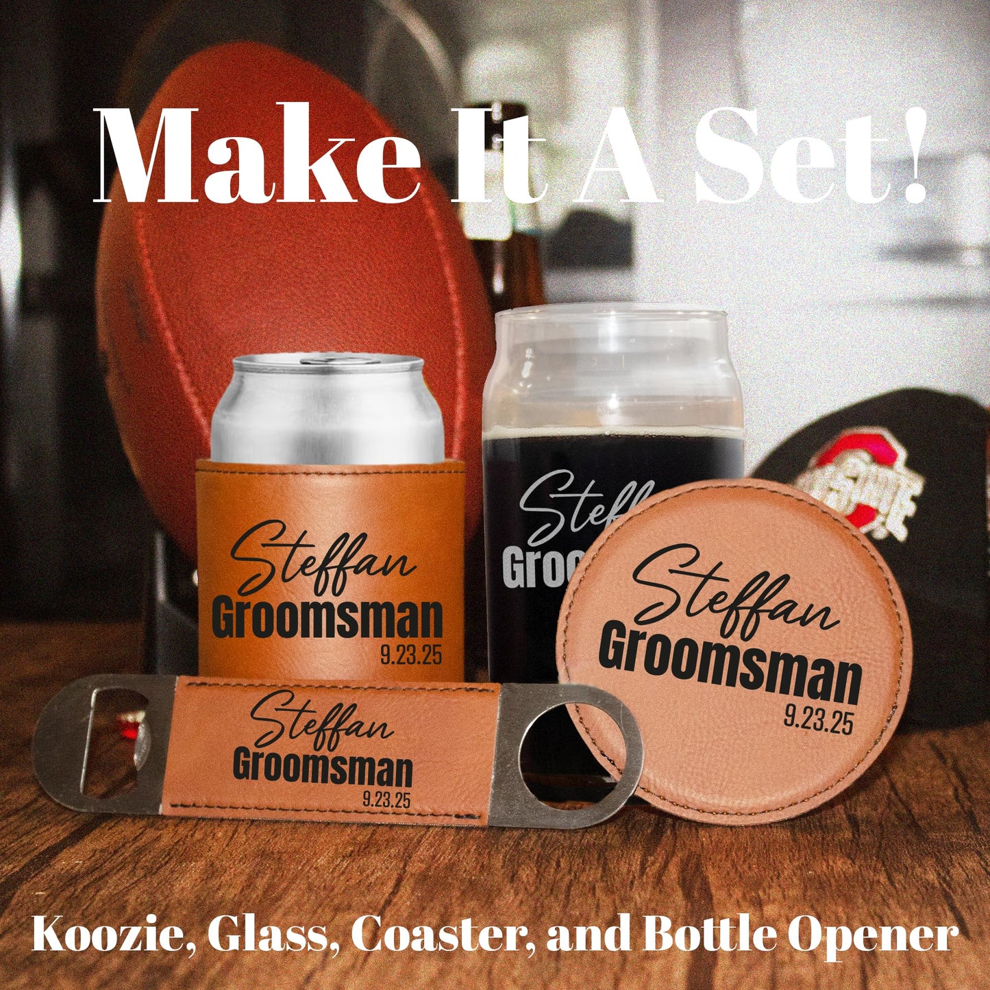 Groomsman Design Glasses - Personalized Engraved Beer Glass, Whiskey Glass, Beer Mug, Groomsmen Gift, Custom Best Man Gift, Groomsmen Glass, Wedding Party Gifts (Whiskey Glass, Victory)