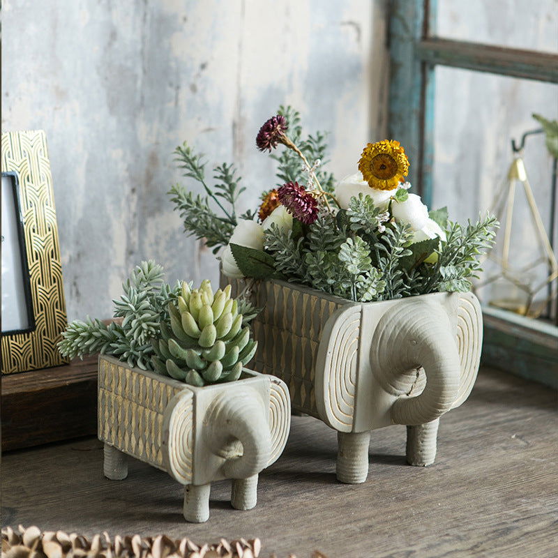 Animal abstract elephant flower pot - DigiVirt