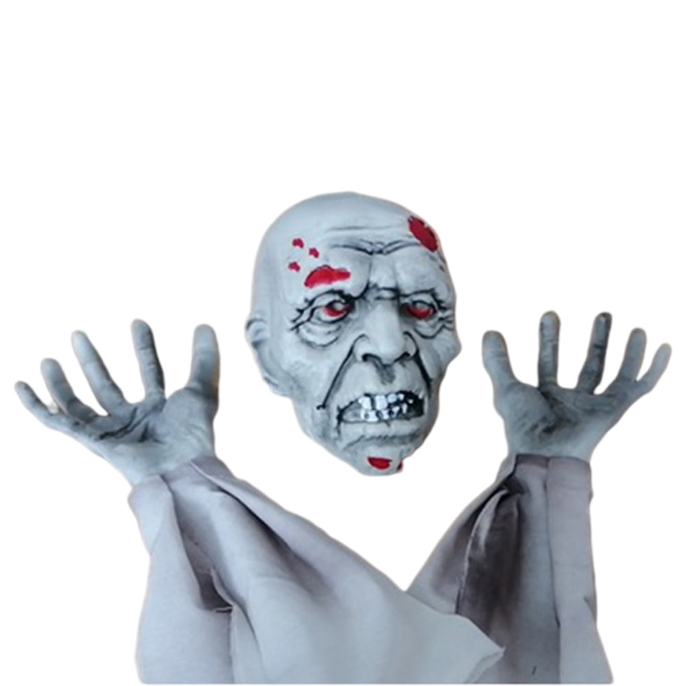 Artificial Skull Head Skeleton Hands Ornament Gift for Halloween Theme Party - DigiVirt