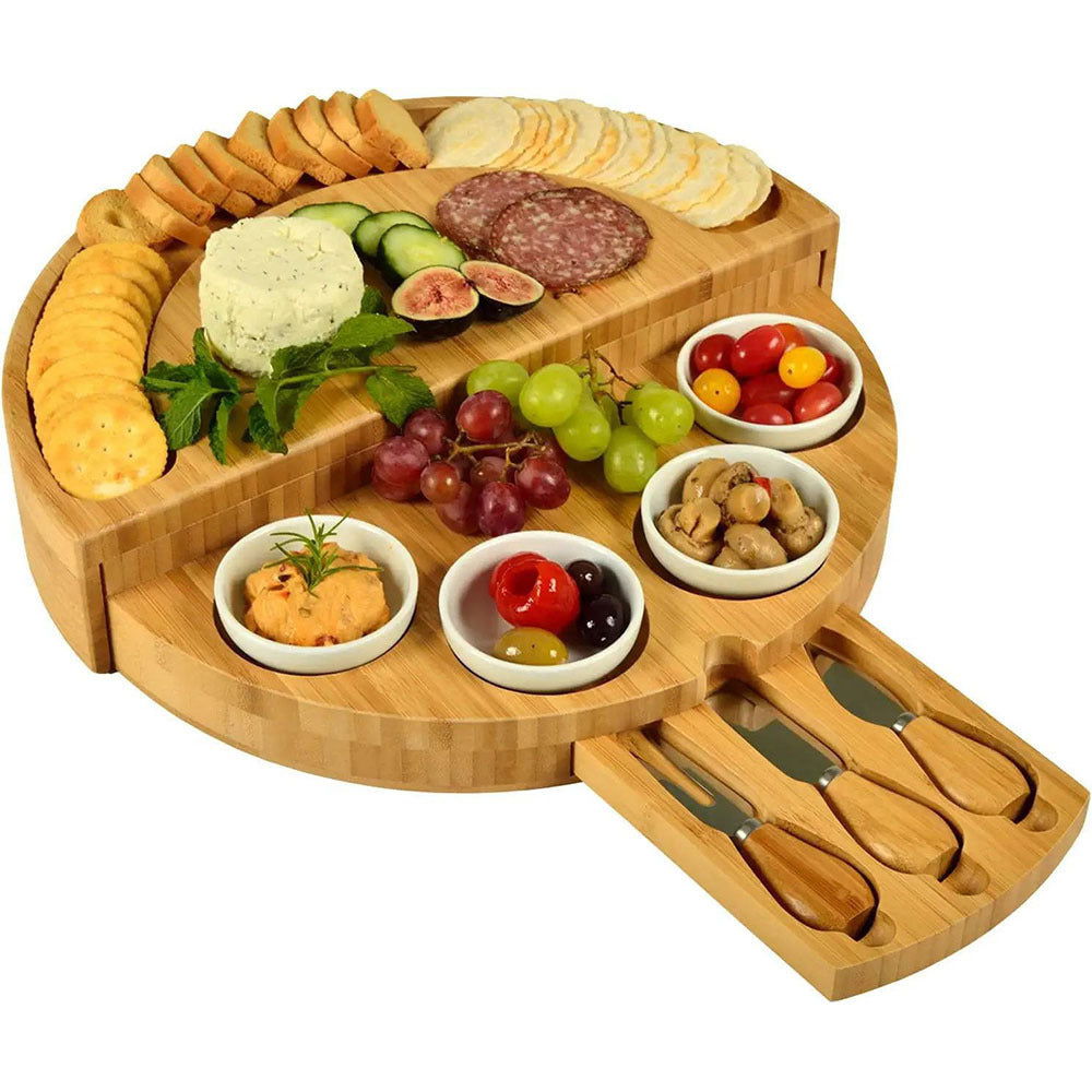 Bamboo Foldable Cheese Board - DigiVirt