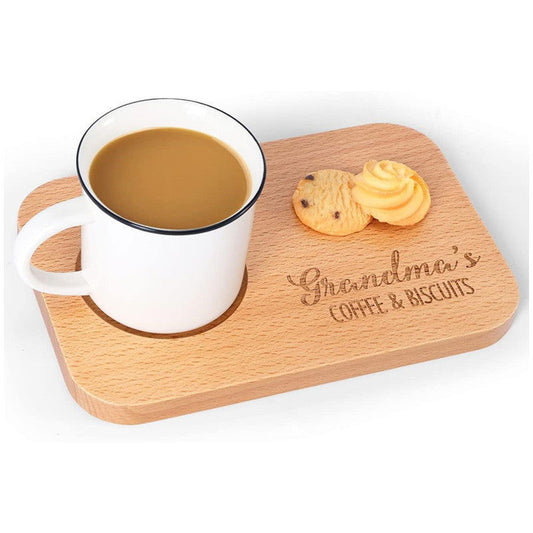 Beech Square Tray Tea Tray Simple Tea Tray Solid Wood Home Breakfast Tray Hotel Snack Snack Plate - DigiVirt