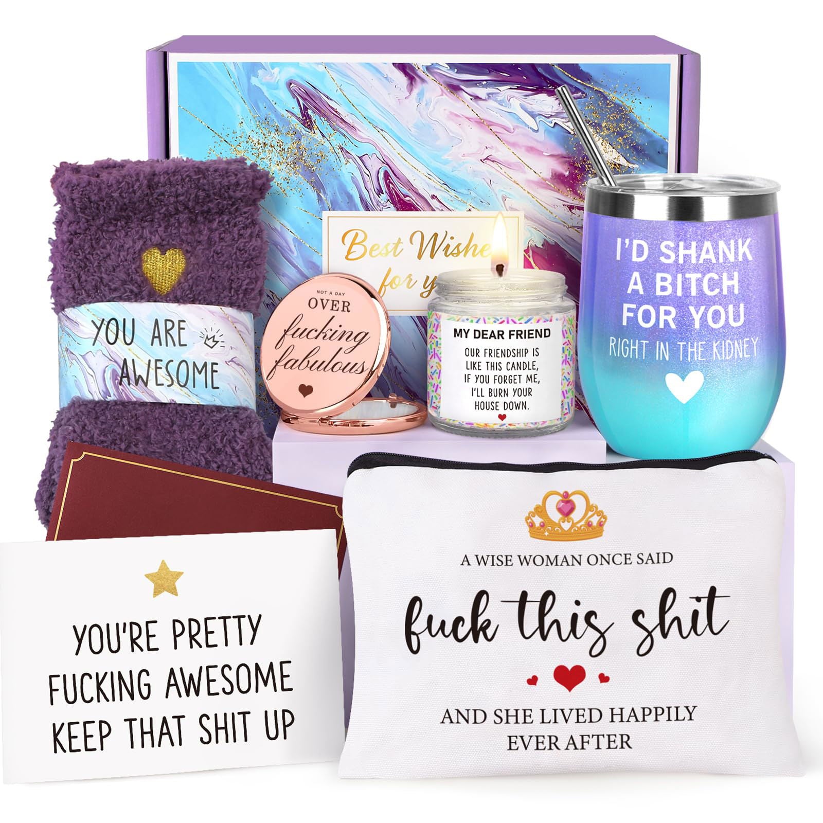 Birthday Gifts for Women, Gifts for Women, Best Friend Birthday Gifts, Happy Birthday Gifts Basket for Women, Friendship Gifts for Women Friends, Gifts for Friends Female Coworker Sister Mom Wife Her - DigiVirt