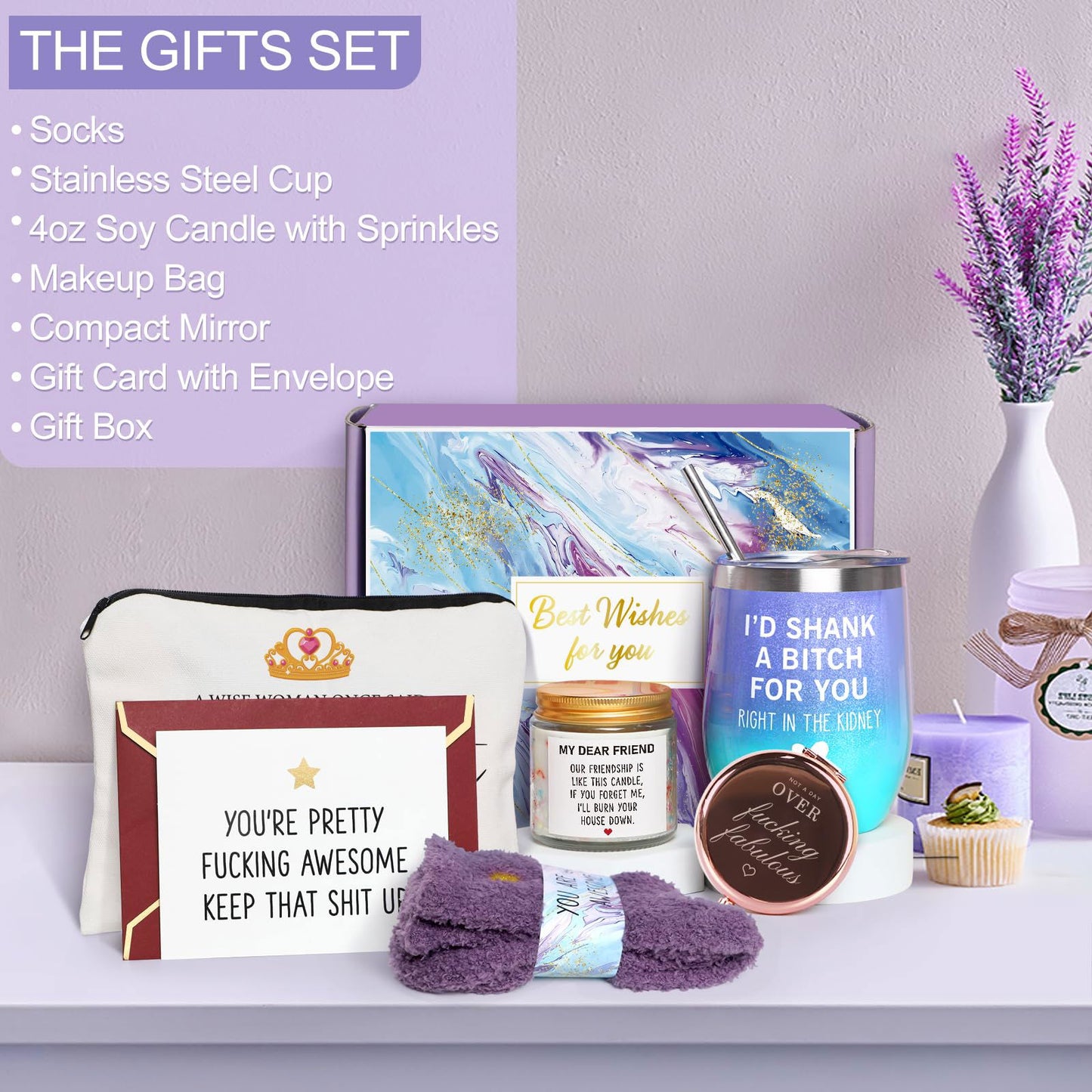 Birthday Gifts for Women, Gifts for Women, Best Friend Birthday Gifts, Happy Birthday Gifts Basket for Women, Friendship Gifts for Women Friends, Gifts for Friends Female Coworker Sister Mom Wife Her - DigiVirt