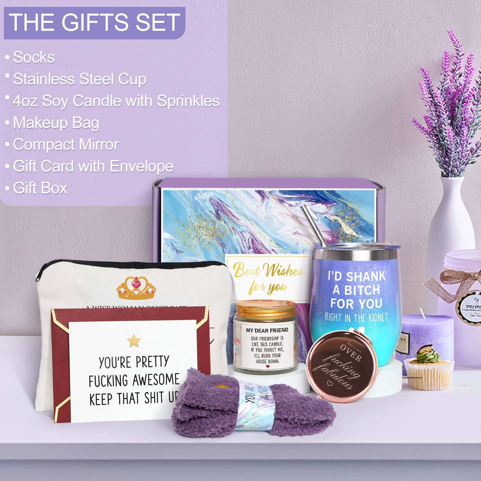 Birthday Gifts for Women, Gifts for Women, Best Friend Birthday Gifts, Happy Birthday Gifts Basket for Women, Friendship Gifts for Women Friends, Gifts for Friends Female Coworker Sister Mom Wife Her - DigiVirt