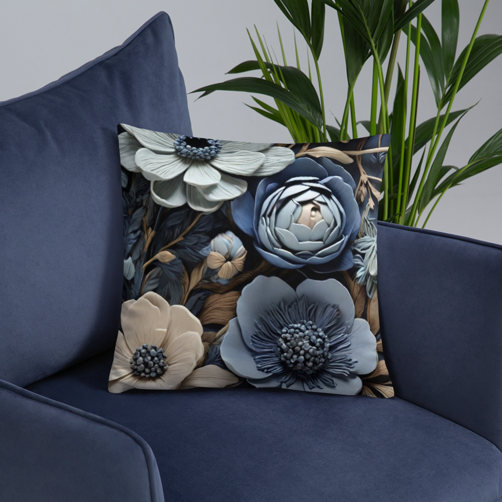 Boho Wildflower Pillow Scatter cushion - DigiVirt