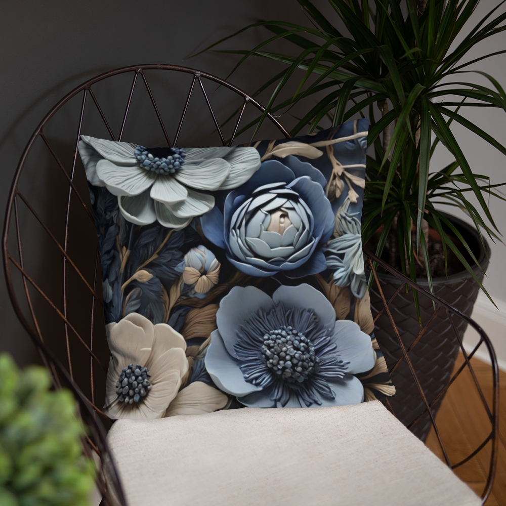 Boho Wildflower Pillow Scatter cushion - DigiVirt