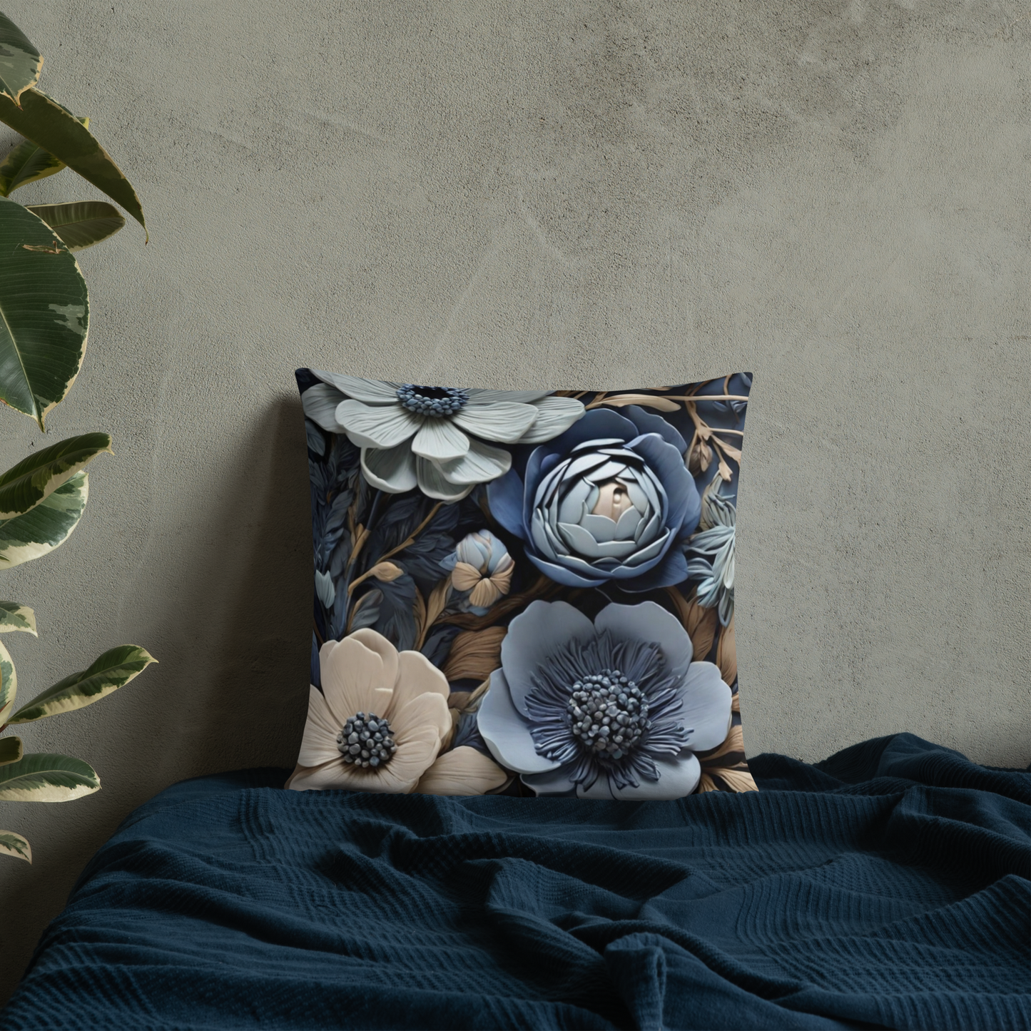 Boho Wildflower Pillow Scatter cushion - DigiVirt