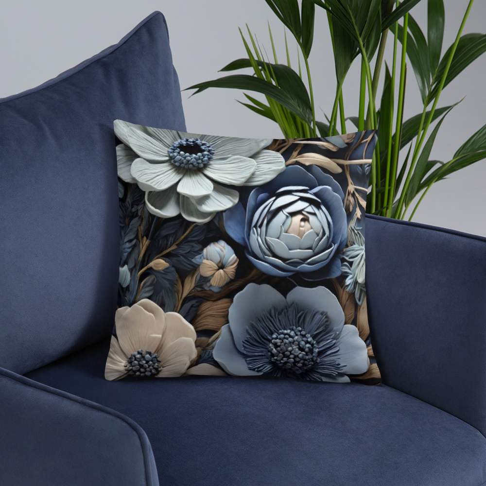 Boho Wildflower Pillow Scatter cushion - DigiVirt