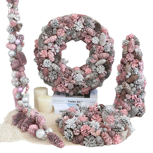 Christmas Decorations New 2024 range Wreath Christmas Creative Scene Layout Wreath Rattan Christmas Tree - DigiVirt