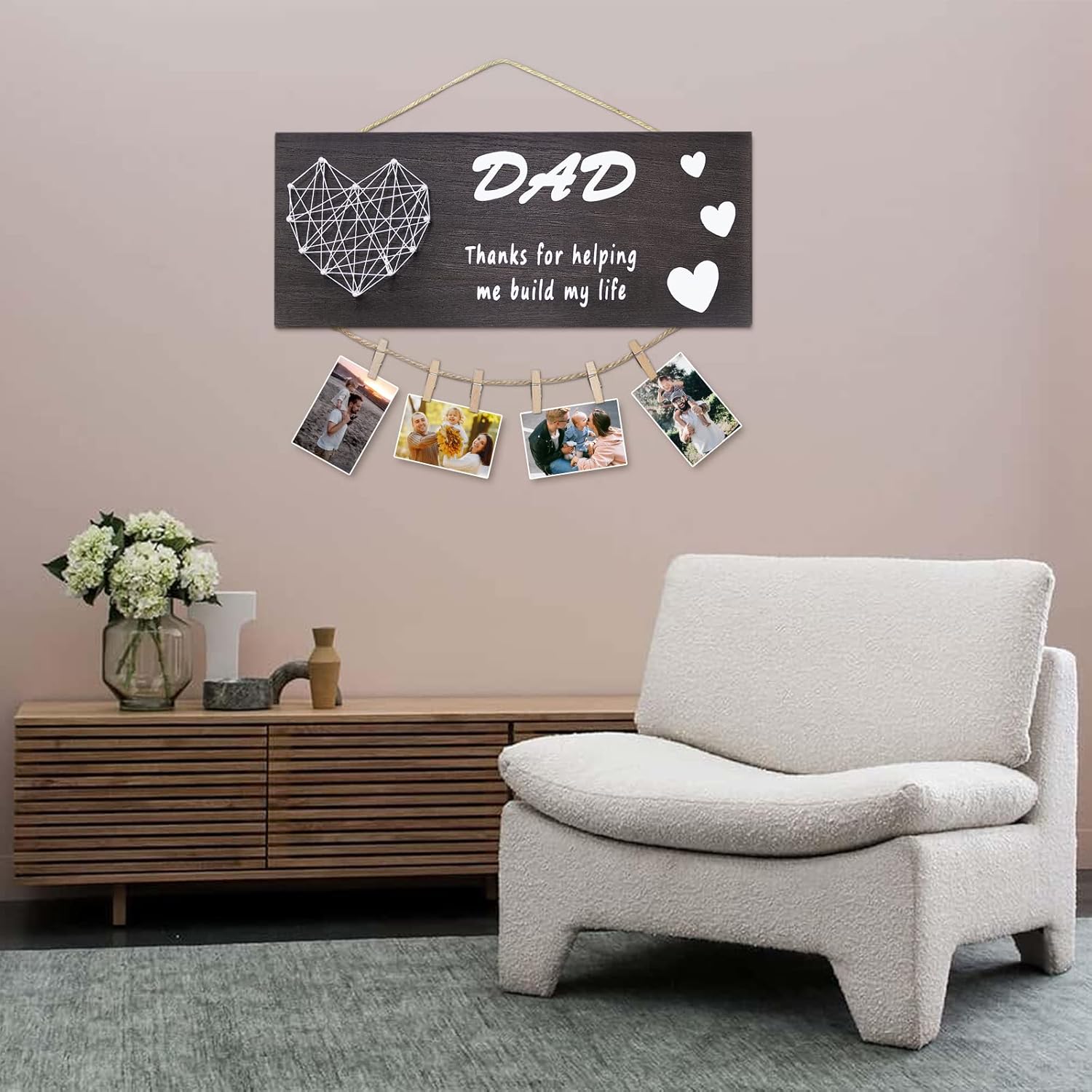 Christmas Gifts for Dad from Daughter Son Kids Unique Picture Frame for Dad, Stepdad, Father in Law for Fathers Day Birthday Thanksgiving Wedding Valentine New Year - DigiVirt