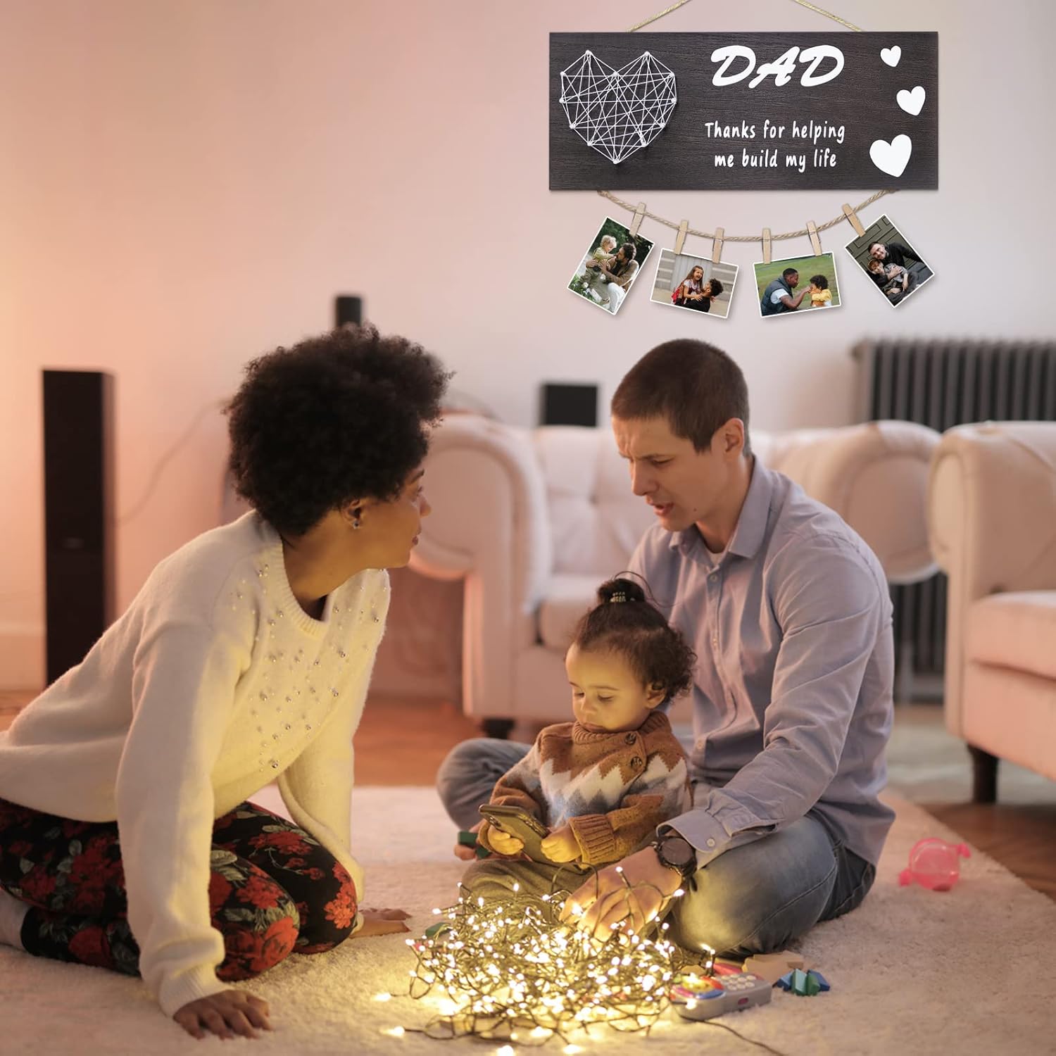 Christmas Gifts for Dad from Daughter Son Kids Unique Picture Frame for Dad, Stepdad, Father in Law for Fathers Day Birthday Thanksgiving Wedding Valentine New Year - DigiVirt