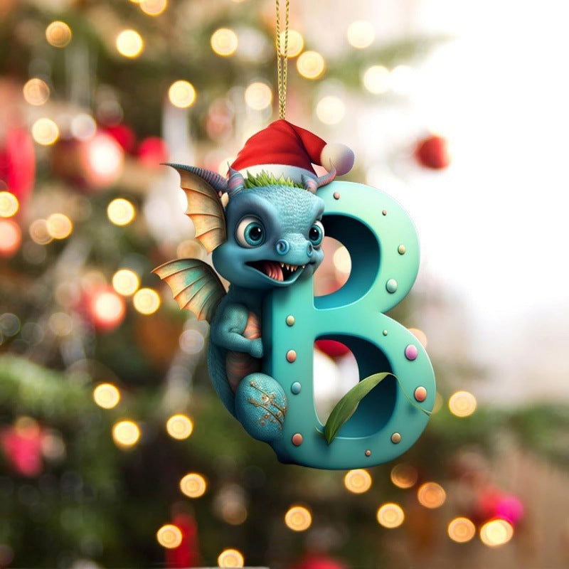 Christmas Tree Decoration 26 Letters Pendants - DigiVirt
