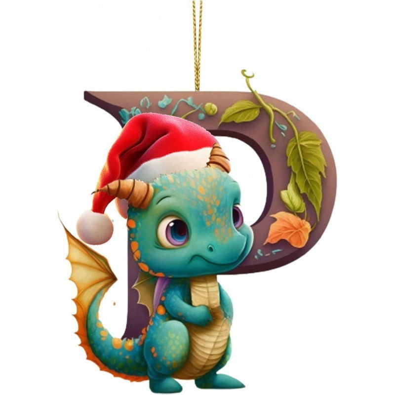 Christmas Tree Decoration 26 Letters Pendants - DigiVirt