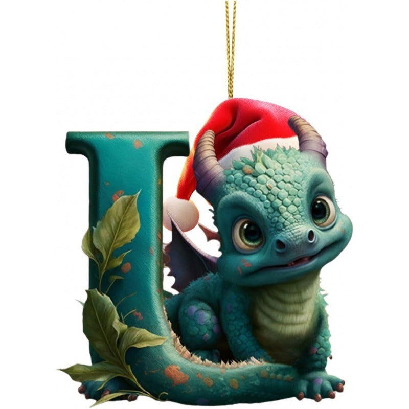 Christmas Tree Decoration 26 Letters Pendants - DigiVirt