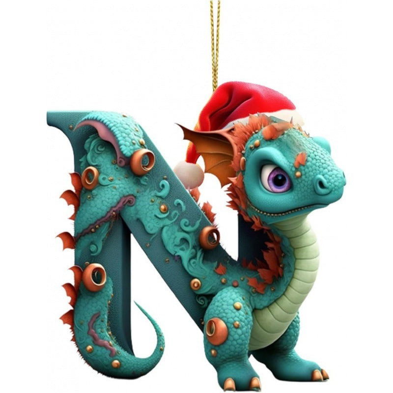 Christmas Tree Decoration 26 Letters Pendants - DigiVirt