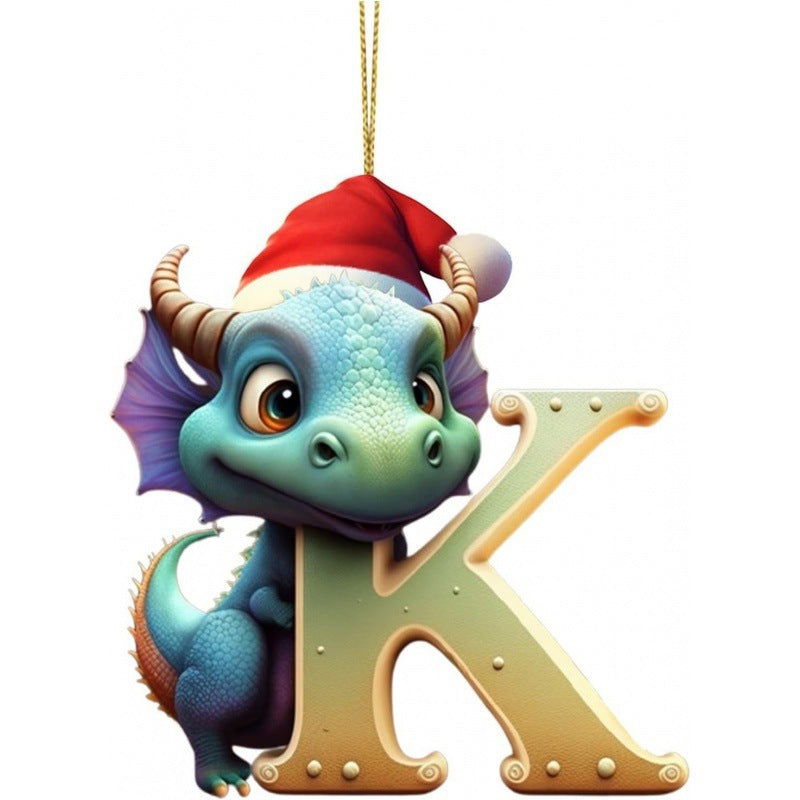 Christmas Tree Decoration 26 Letters Pendants - DigiVirt