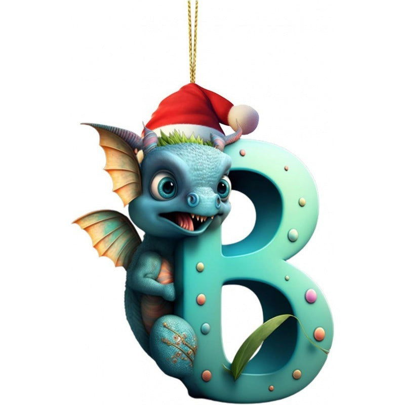 Christmas Tree Decoration 26 Letters Pendants - DigiVirt
