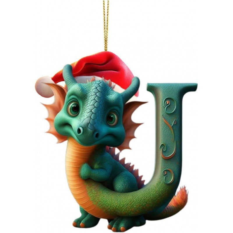 Christmas Tree Decoration 26 Letters Pendants - DigiVirt