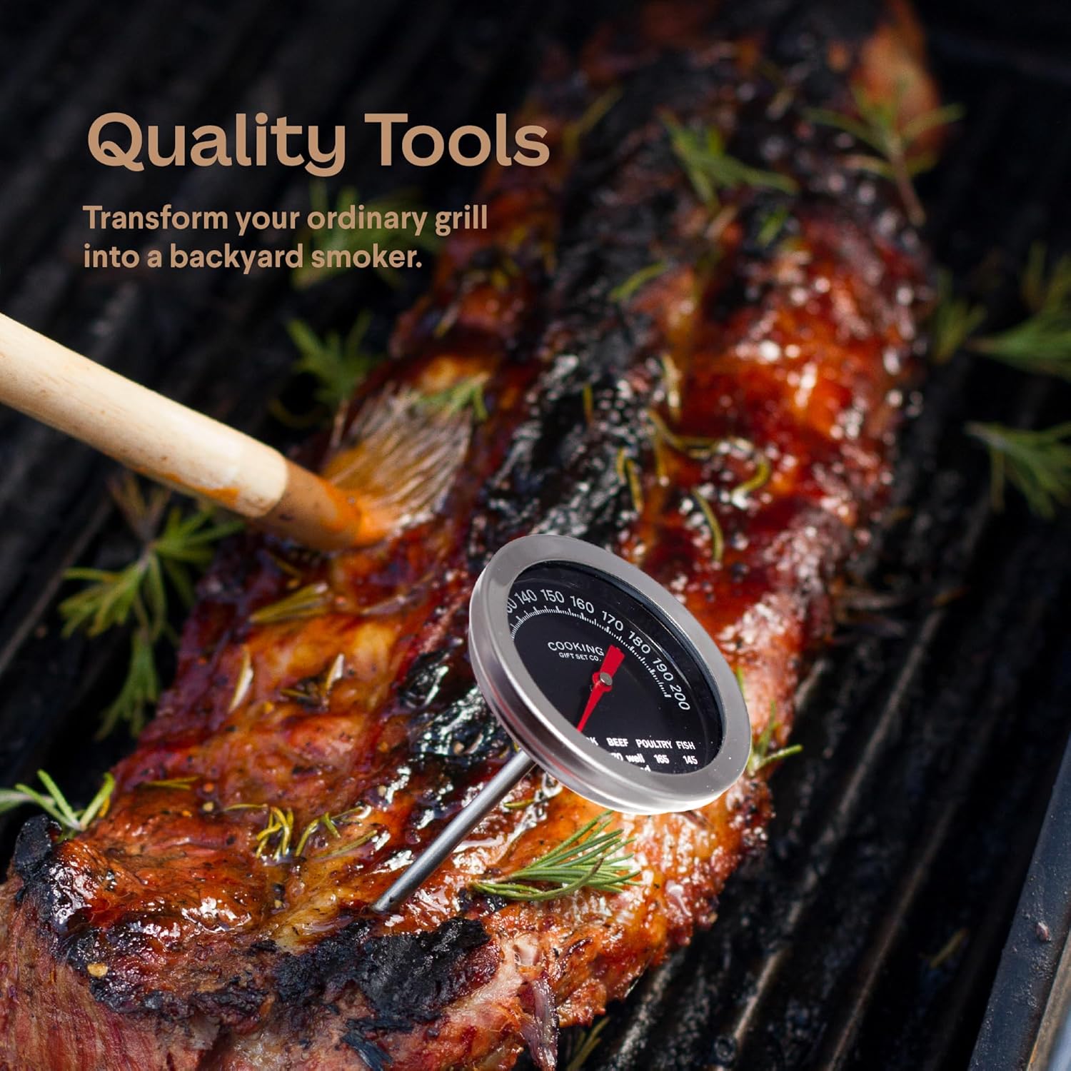 Cooking Gift Set Co. | Wood Smoked BBQ Grill Set for Men | Gifts for Men:Gifts for Boyfriend, Birthday Gifts for Men, & New Home Gift Ideas | BBQ Gifts for Men, Mens Gifts Ideas - DigiVirt