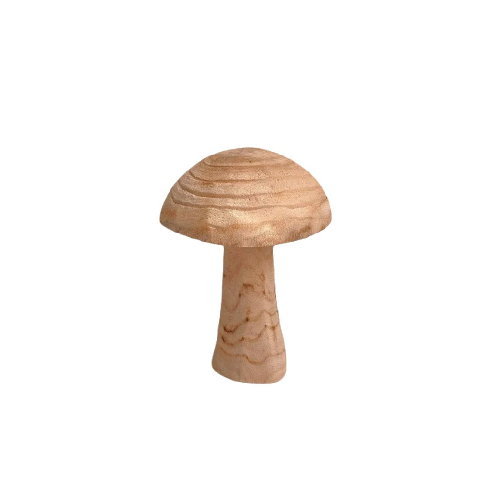 Creative Solid Wood Mushroom Floor-standing Ornaments Model Room Soft Furnishings Wooden Ornaments Wabi-sabi Style Retro B&b Courtyard Landscaping - DigiVirt
