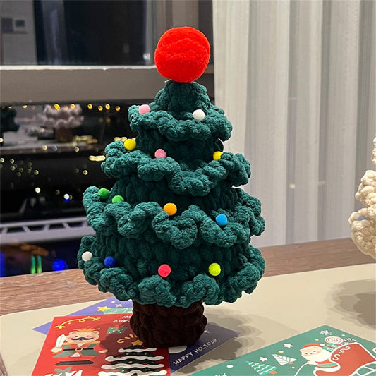 Crochet Christmas Tree Handmade Knitted Ornament Christmas Day Gift - DigiVirt