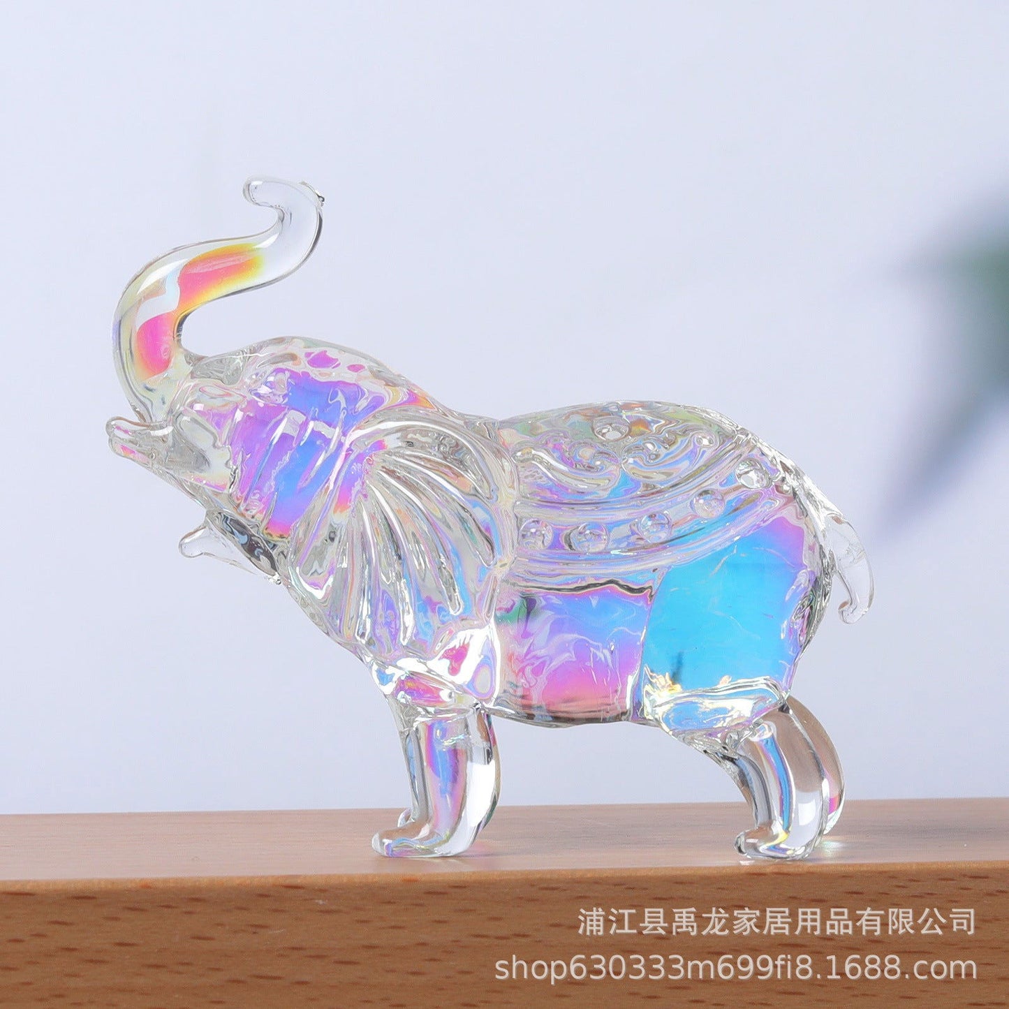 Crystal Elephant With Diamond Transparent Crystal Crafts Office Indoor Living Room Entrance Ornaments Children's Birthday Gift - DigiVirt