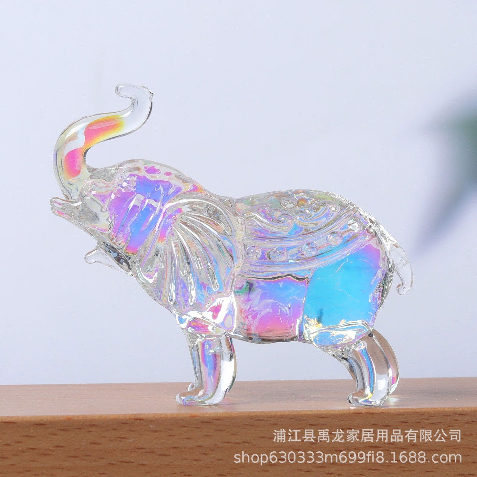 Crystal Elephant With Diamond Transparent Crystal Crafts Office Indoor Living Room Entrance Ornaments Children's Birthday Gift - DigiVirt