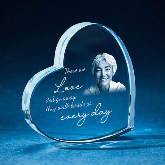 Custom 2D Heart Crystal Photo Frame - DigiVirt