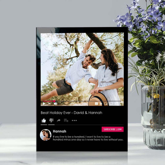 Custom Acrylic Plaque Personalized Social Photo Gift - DigiVirt