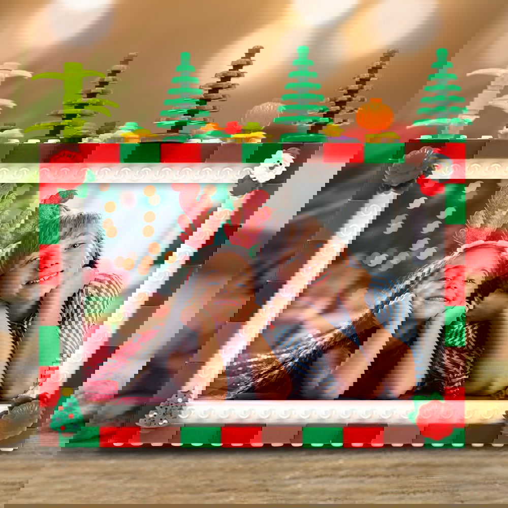 Custom Christmas Building Blocks Photo Frame - DigiVirt