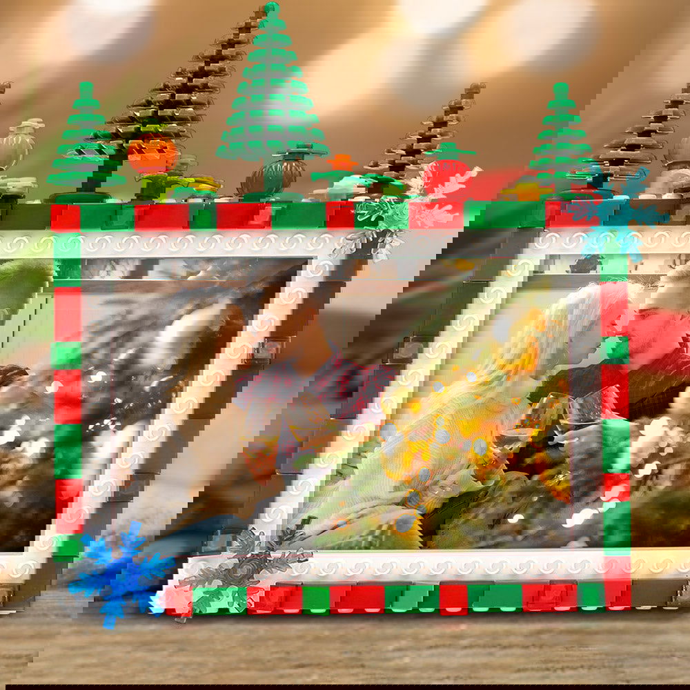 Custom Christmas Building Blocks Photo Frame - DigiVirt