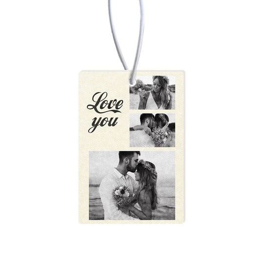 Custom Collage Photo Car Air Freshener Rearview Mirror Ornament Rectangle Air Freshener - DigiVirt