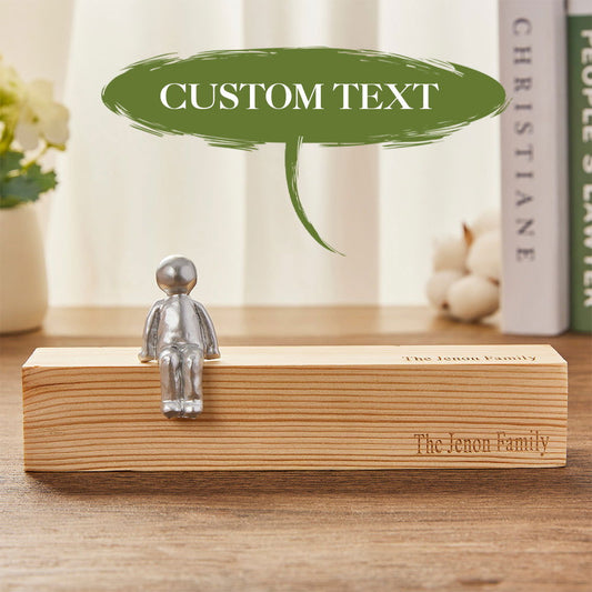 Custom Engraved Family Combination Metal Sculpture Figurines - DigiVirt