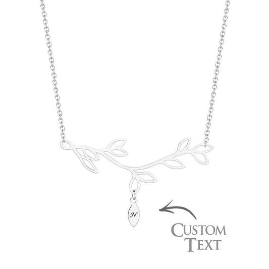 Custom Engraved Necklace Tree Optional Quantity Pendant Trendy Wedding Gifts For Her - DigiVirt