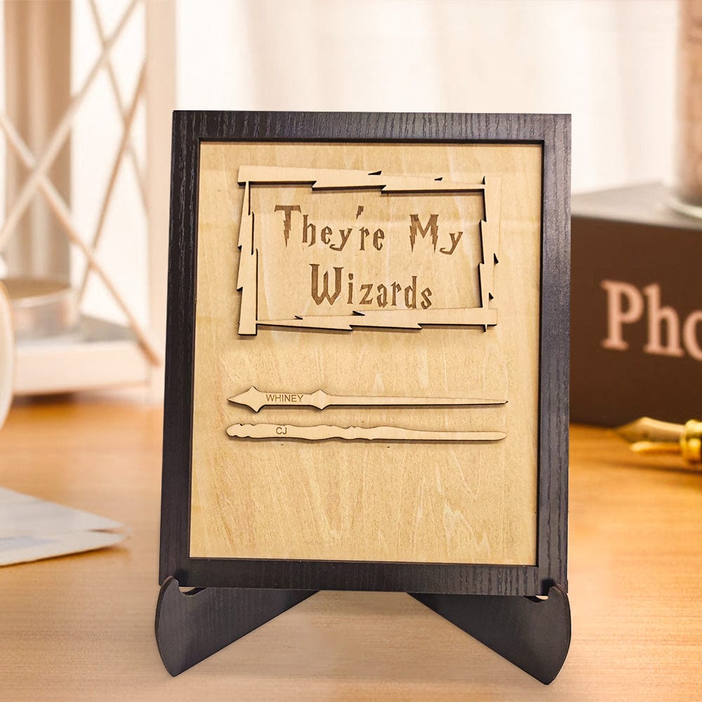 Custom Engraved Ornament Wand Home Decor Sign Gifts for Dad - DigiVirt