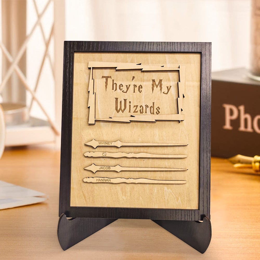 Custom Engraved Ornament Wand Home Decor Sign Gifts for Dad - DigiVirt