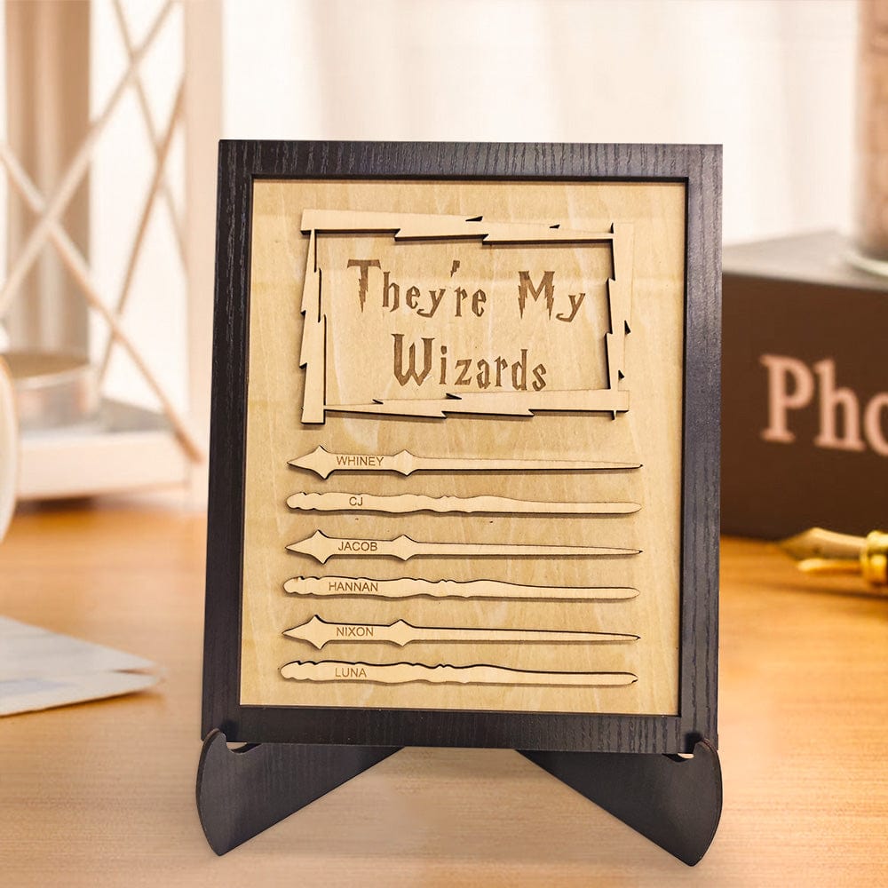 Custom Engraved Ornament Wand Home Decor Sign Gifts for Dad - DigiVirt