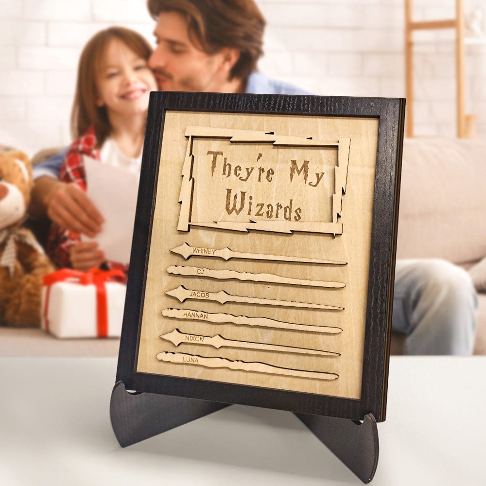 Custom Engraved Ornament Wand Home Decor Sign Gifts for Dad - DigiVirt