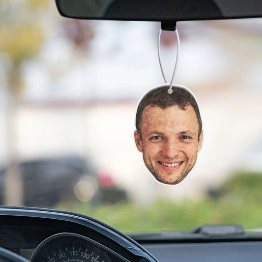 Custom Face Car Air Freshener Rearview Mirror Ornament Gifts for Him - DigiVirt