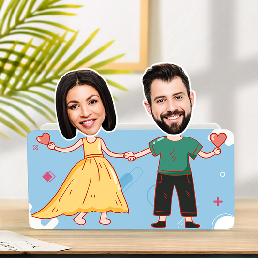 Custom Face Shaking Head Car Dashboard Decorations Personalized Couple Home Decor Ornaments Gift - DigiVirt