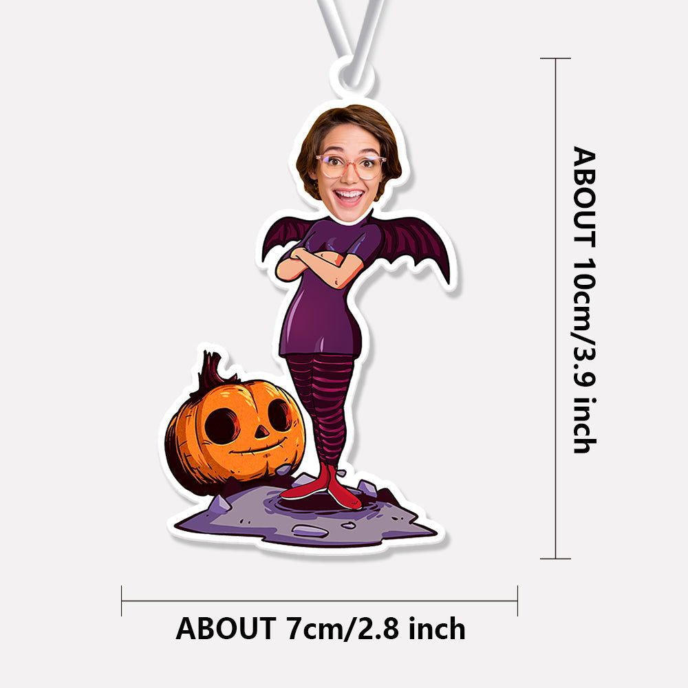 Custom Halloween Car Air Freshener Funny Rearview Mirror Ornament for Halloween Gift - DigiVirt