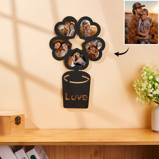 Custom Heart Photo Wall Decor Personalized Acrylic Photo Frame Wall Decoration - DigiVirt