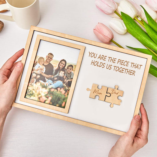Custom Mother's Day Puzzle Engraving Photo Frame - DigiVirt