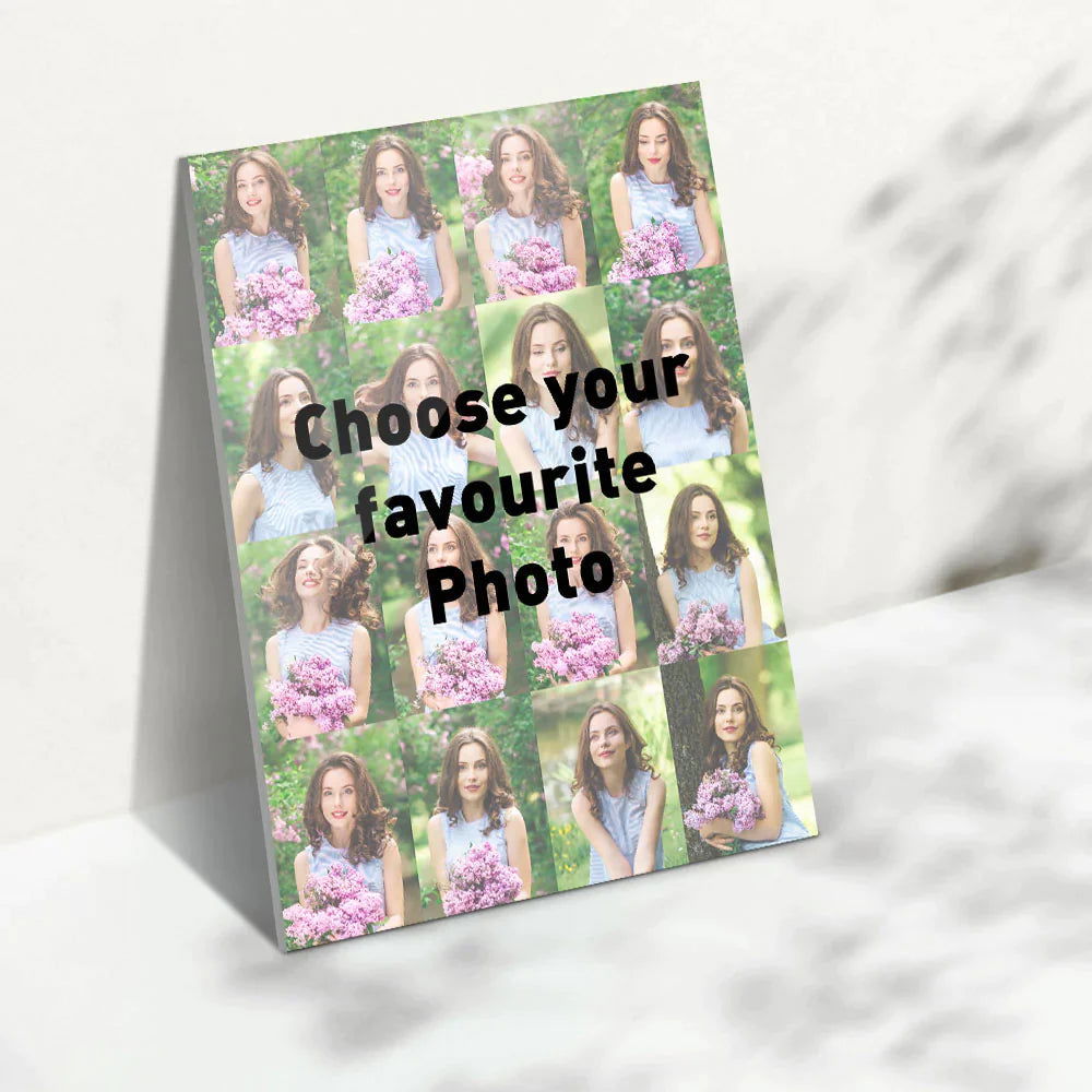 Custom MultiPhoto Plaque Custom Text - DigiVirt