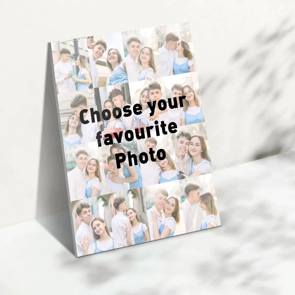 Custom MultiPhoto Plaque Custom Text - DigiVirt