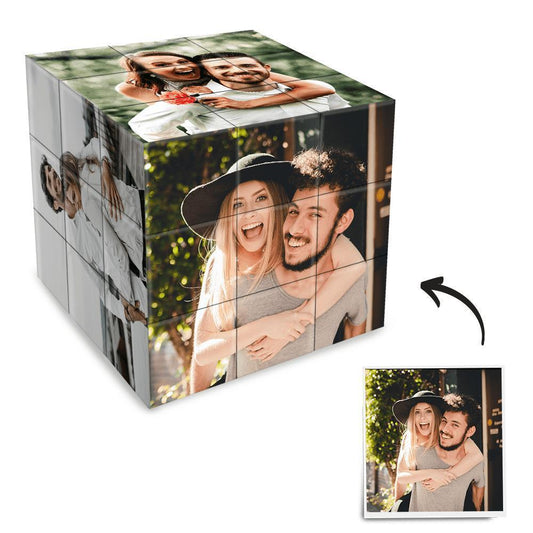 Custom Multi Photo Cube - Magic Cube For Couple - DigiVirt